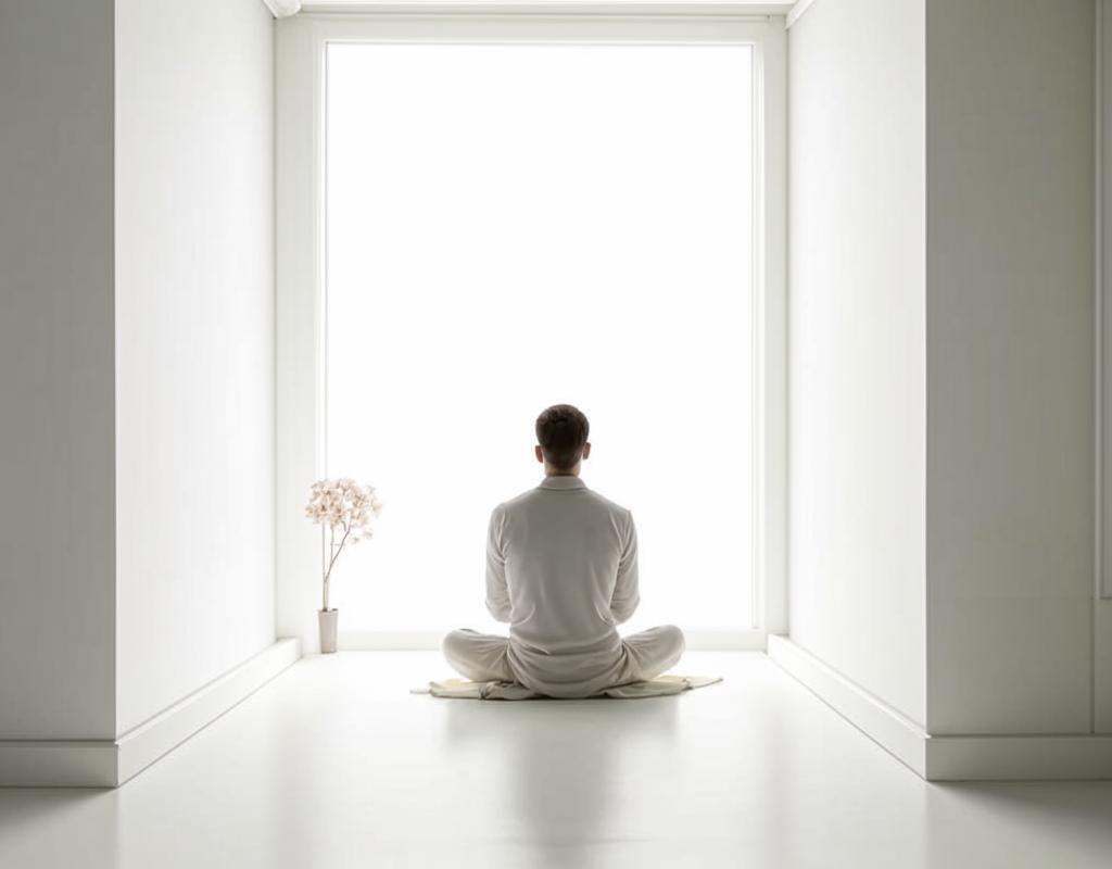 Serene meditation space at Meltriva