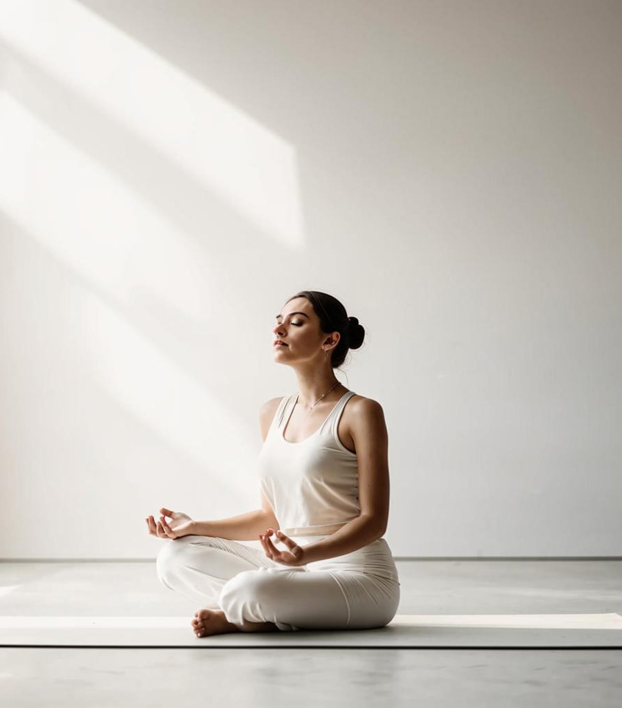 Peaceful meditation session