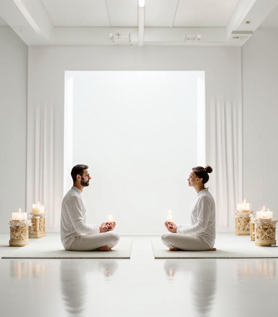 Welcoming meditation space at Meltriva